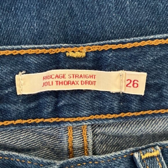 ❗️SOLD❗️Levi’s Ribcage Straight Leg Jeans Size 26 - Picture 9 of 10
